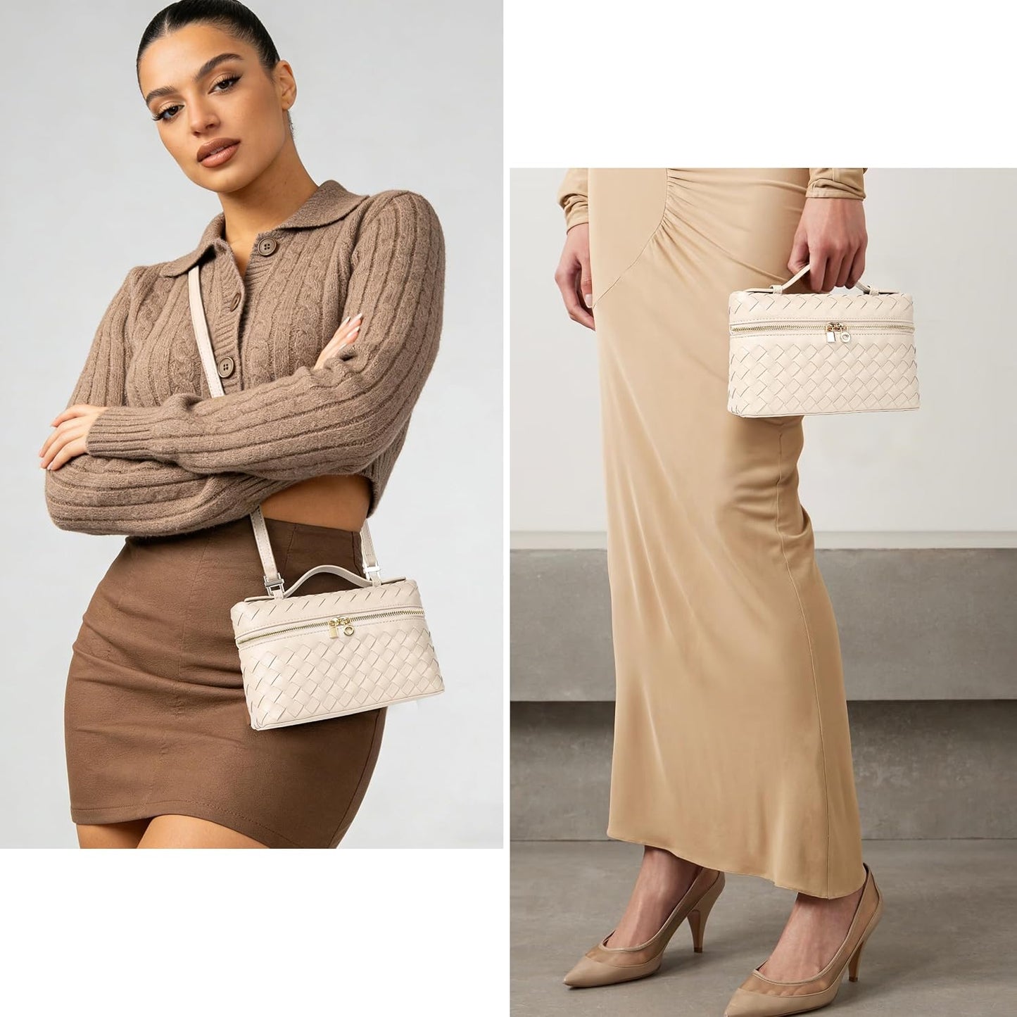 Joryin Crossbody Bag for Women Top-Handle Purse Small Pouch Designer Evening Clutch Shoulder Handbag Trendy
