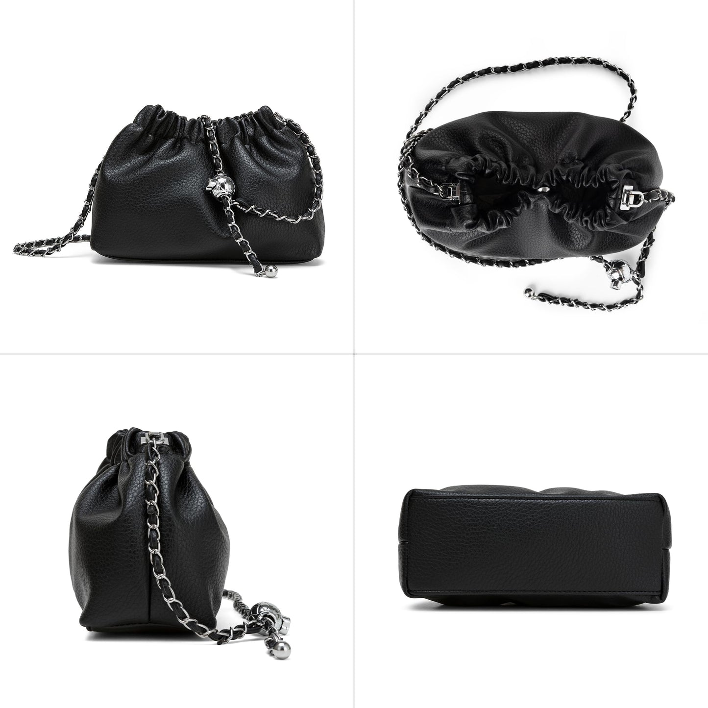 Joryin Trendy Dumpling Women's Crossbody Bag - Evening Clutch Vegan & Genuine Leather Hobo Cloud Purse