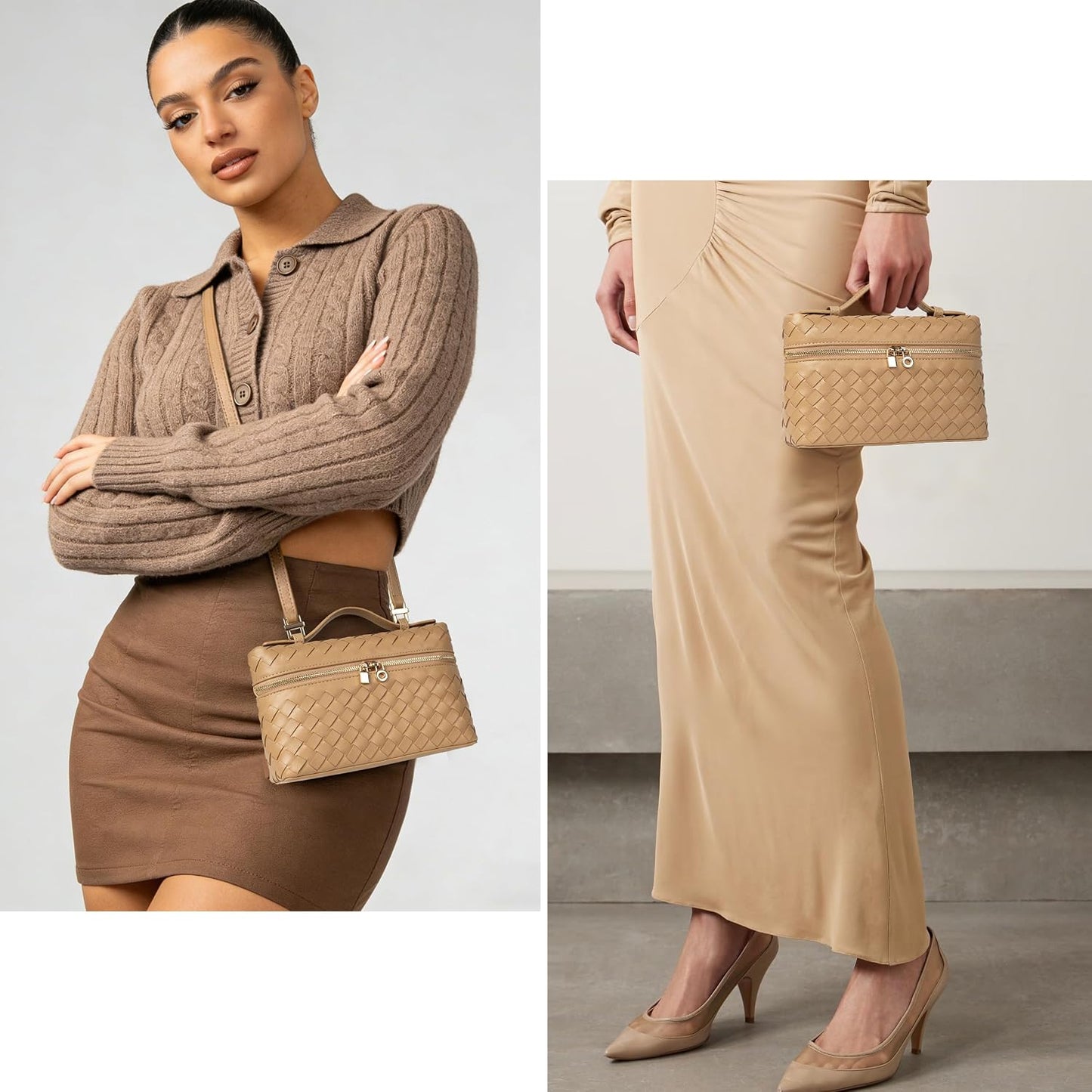 Joryin Crossbody Bag for Women Top-Handle Purse Small Pouch Designer Evening Clutch Shoulder Handbag Trendy