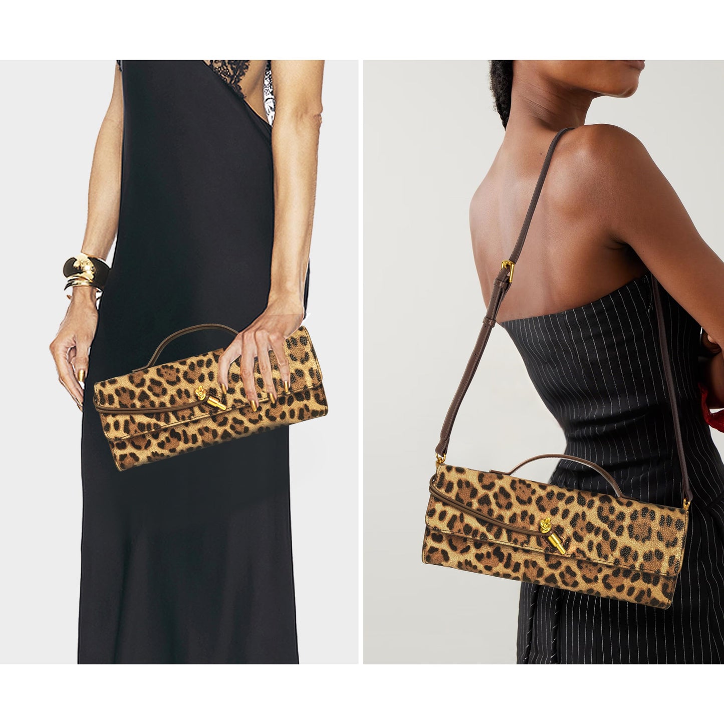 Joryin Woven Purse for Women Evening Clutch Woven Leather & Suede Handbags Crossbody Bag Suede Purse Formal Evening Bag