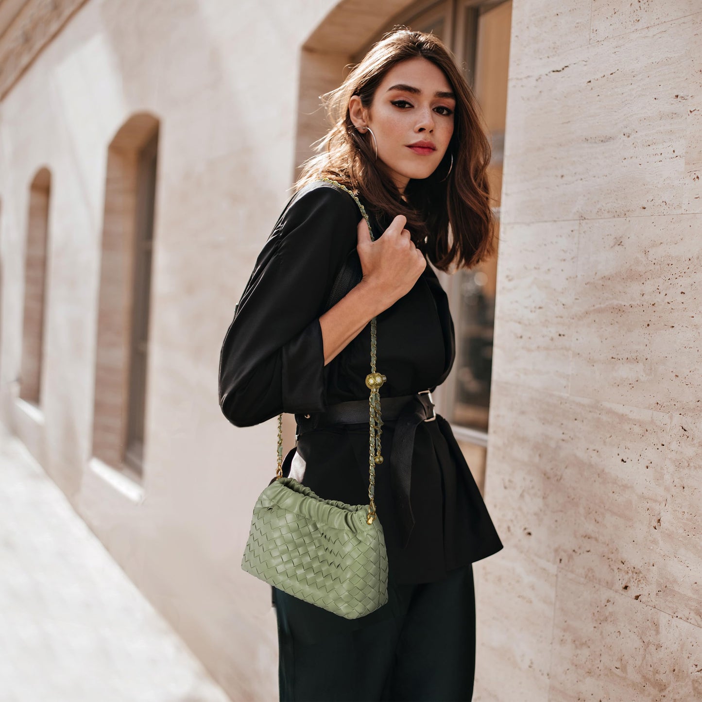 Small Crossbody Bag For Women Trendy.Dumpling Bag Clutch Purse For Women Evening Bag Cloud Purse Vegan Leather Hobo Bag