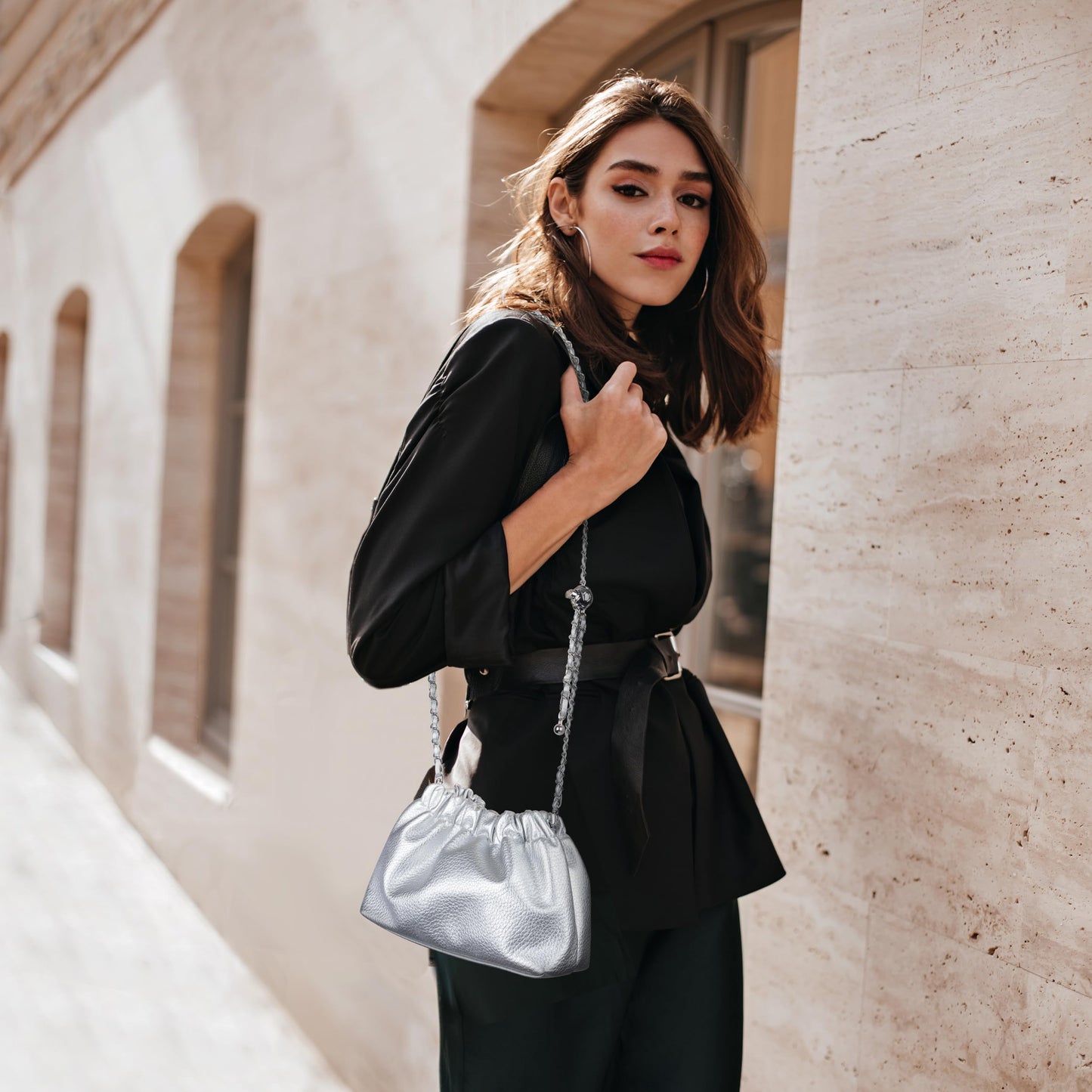 Small Crossbody Bag For Women Trendy.Dumpling Bag Clutch Purse For Women Evening Bag Cloud Purse Vegan Leather Hobo Bag