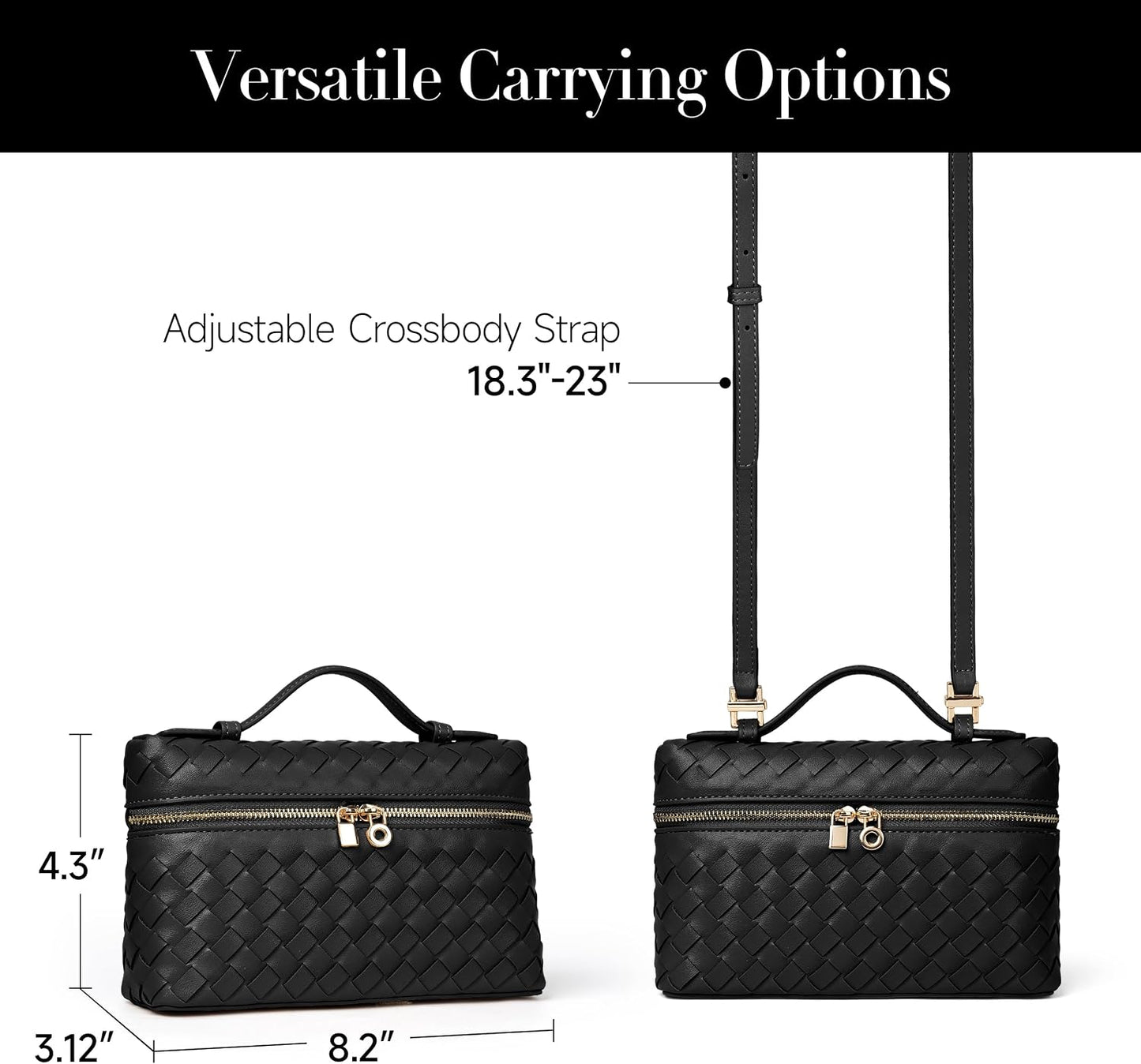 Joryin Crossbody Bag for Women Top-Handle Purse Small Pouch Designer Evening Clutch Shoulder Handbag Trendy