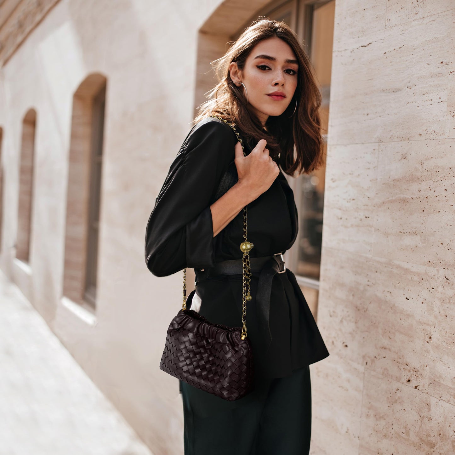 Small Crossbody Bag For Women Trendy.Dumpling Bag Clutch Purse For Women Evening Bag Cloud Purse Vegan Leather Hobo Bag
