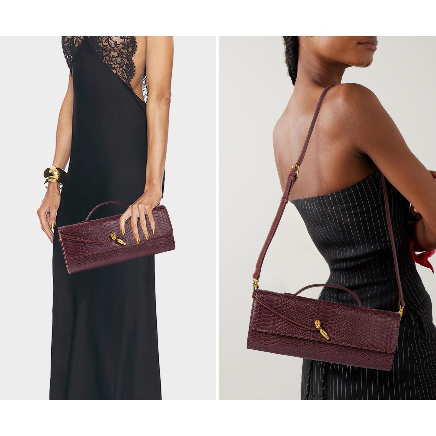 Joryin Woven Purse for Women Evening Clutch Woven Leather & Suede Handbags Crossbody Bag Suede Purse Formal Evening Bag