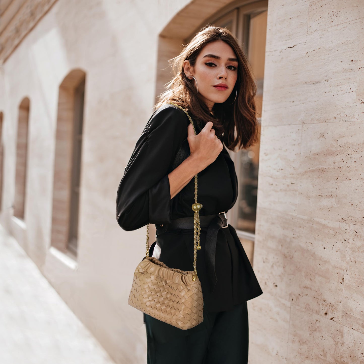 Small Crossbody Bag For Women Trendy.Dumpling Bag Clutch Purse For Women Evening Bag Cloud Purse Vegan Leather Hobo Bag
