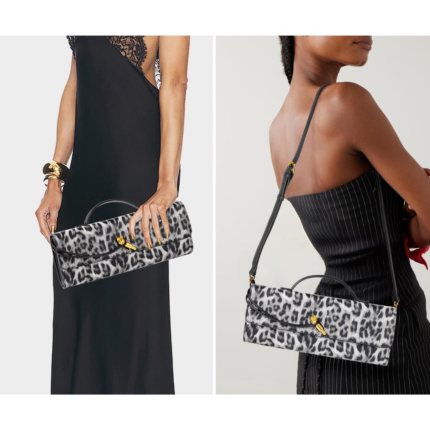 Joryin Woven Purse for Women Evening Clutch Woven Leather & Suede Handbags Crossbody Bag Suede Purse Formal Evening Bag