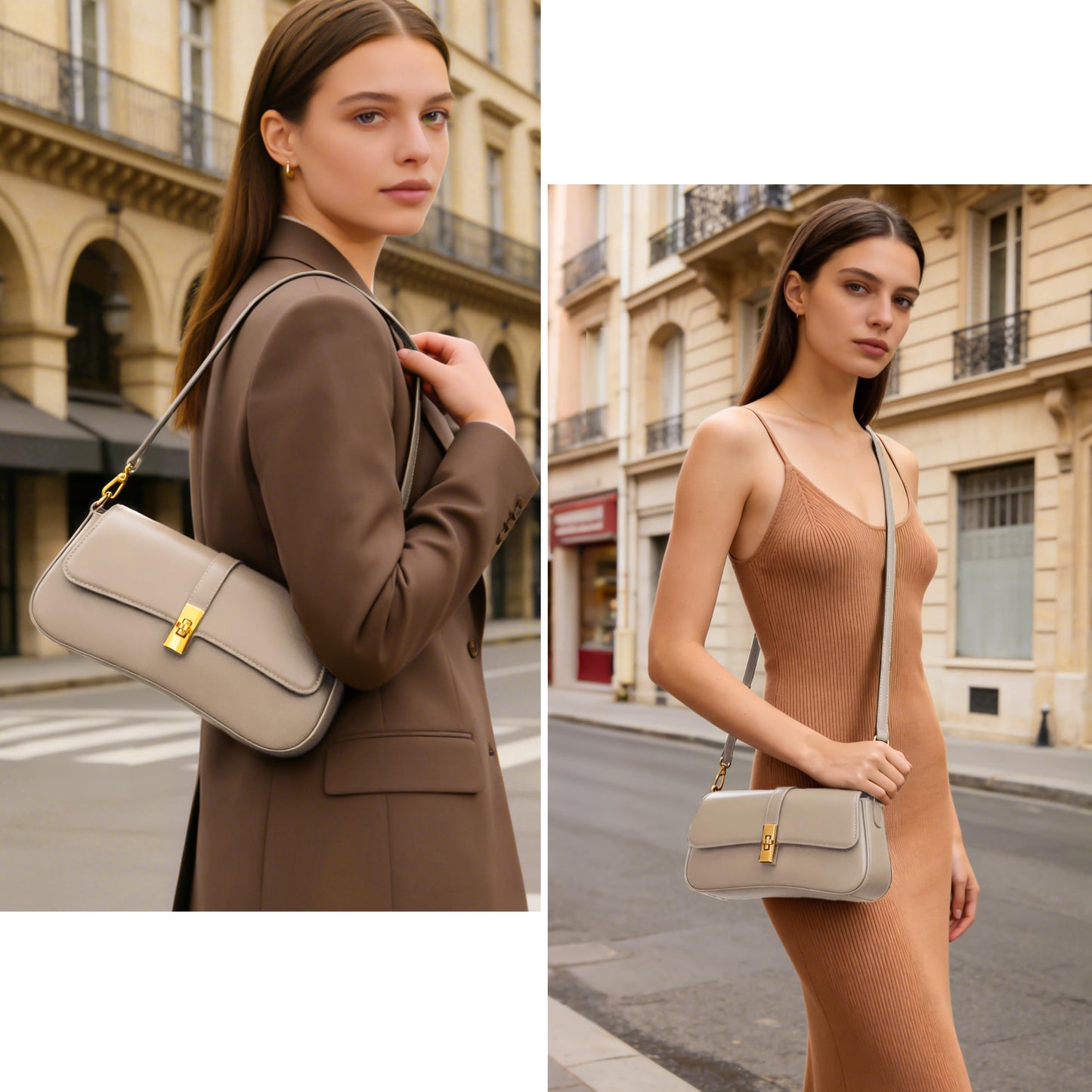 Joryin Shoulder Bag Flap Crossbody Bag for Women Hobo Handbag Clutch Underarm Bag Tote Bag
