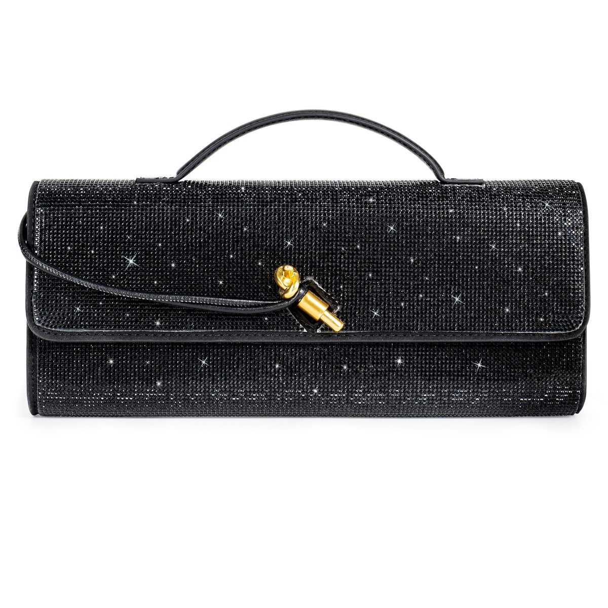 Joryin Rhinestone Evening Clutch for Women Sequin Purse Handbags Crossbody Bag Top Handle Formal Evening Bag