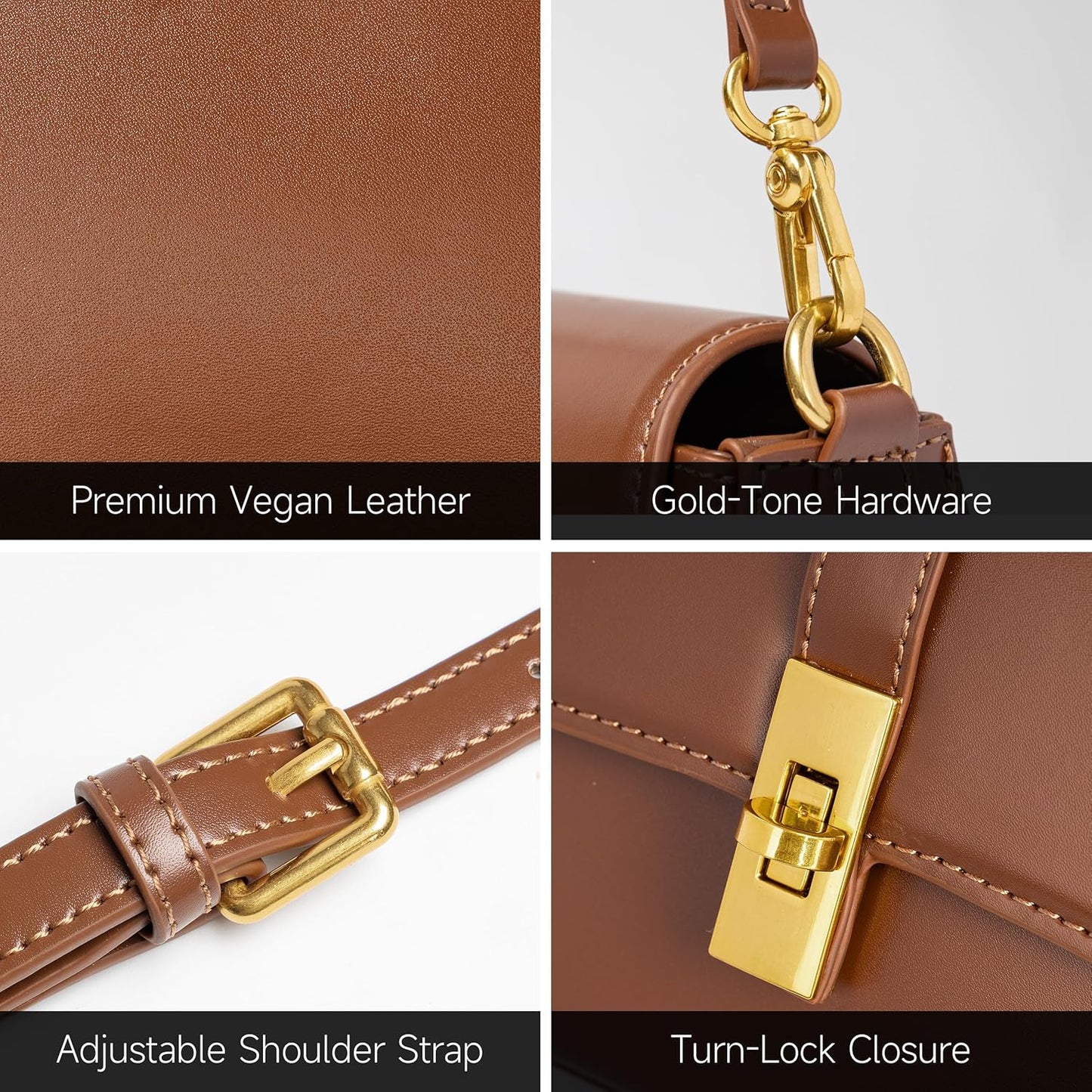 Joryin Shoulder Bag Flap Crossbody Bag for Women Hobo Handbag Clutch Underarm Bag Tote Bag