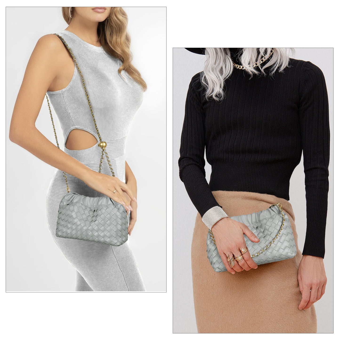 Small Crossbody Bag For Women Trendy.Dumpling Bag Clutch Purse For Women Evening Bag Cloud Purse Vegan Leather Hobo Bag