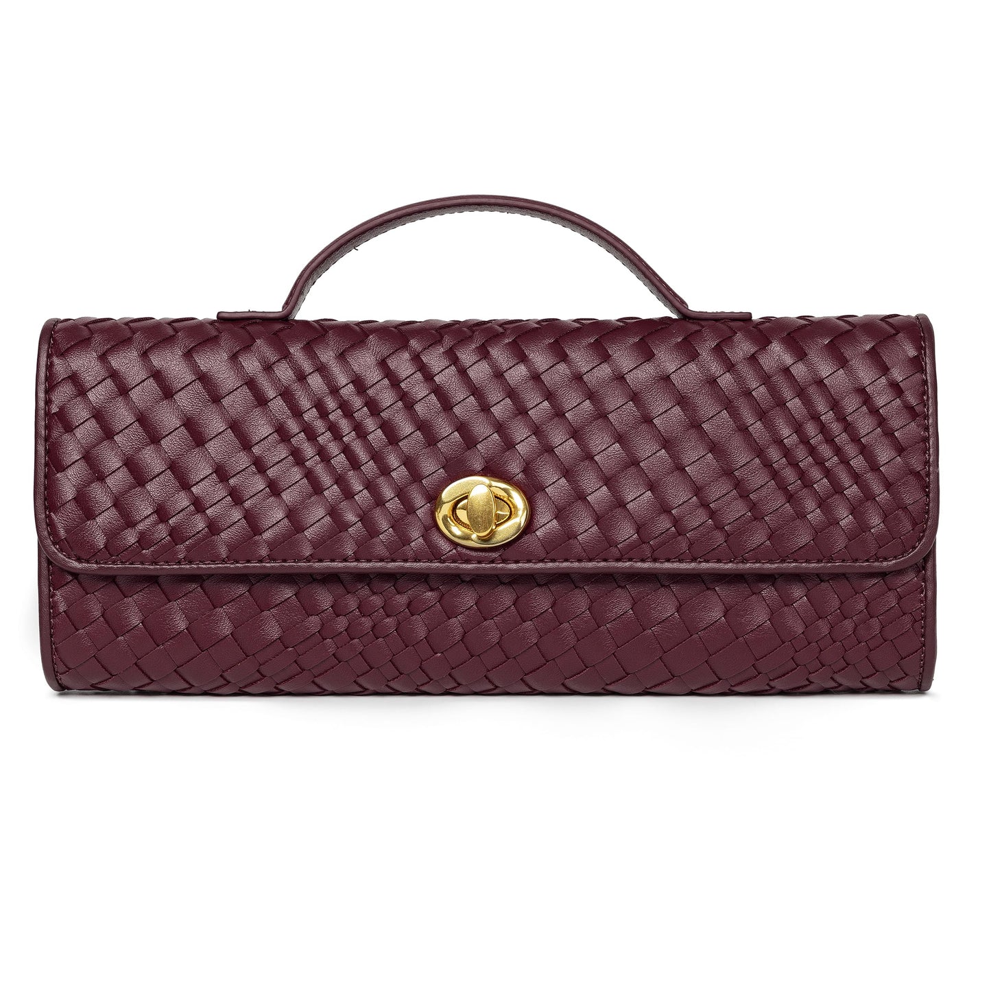 Joryin Woven Purse for Women Evening Clutch Woven Leather & Suede Handbags Crossbody Bag Purse Formal Evening Bag