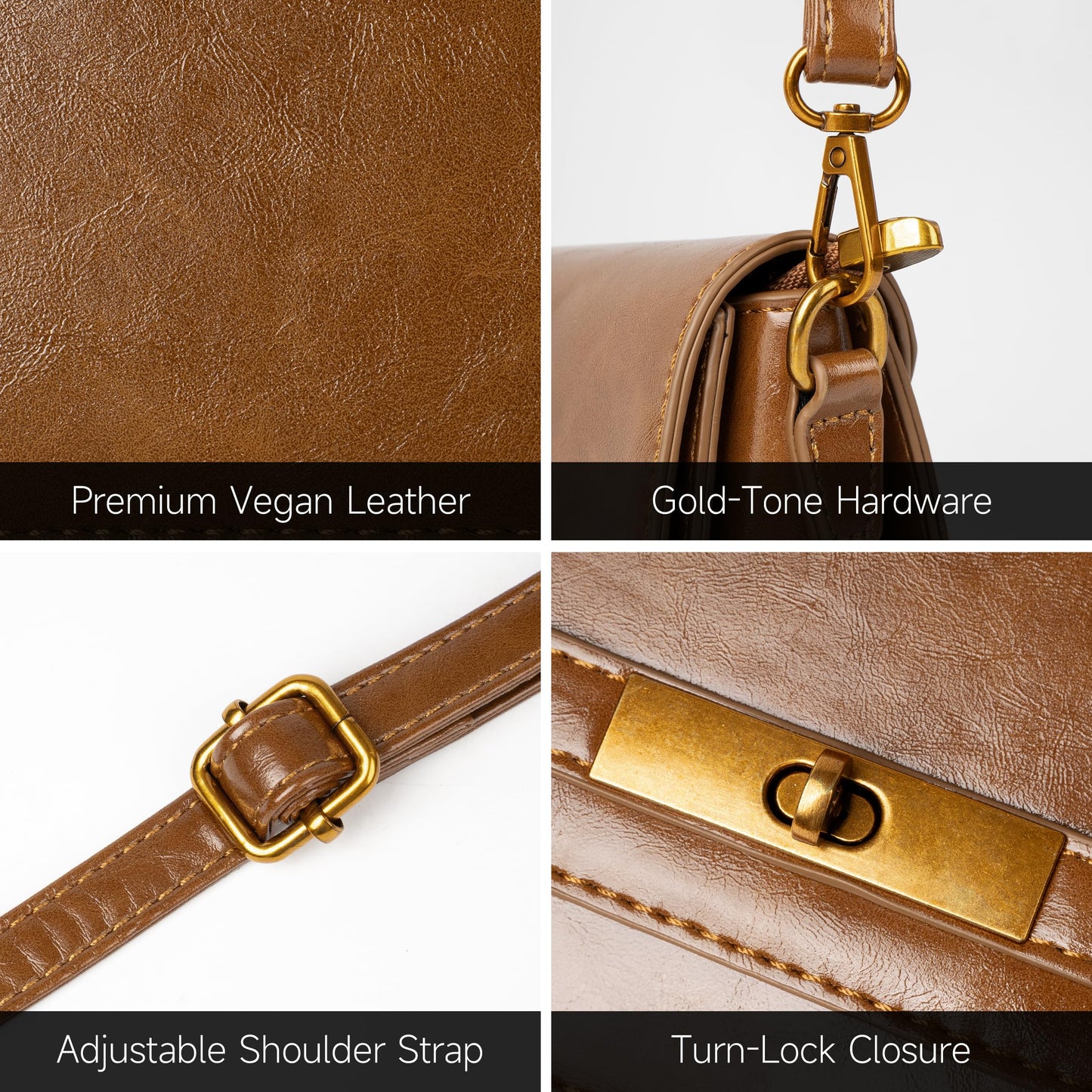 Joryin Shoulder Bag Flap Crossbody Bag for Women Small Purses Clutch Handbag Underarm Bag Tote Bag