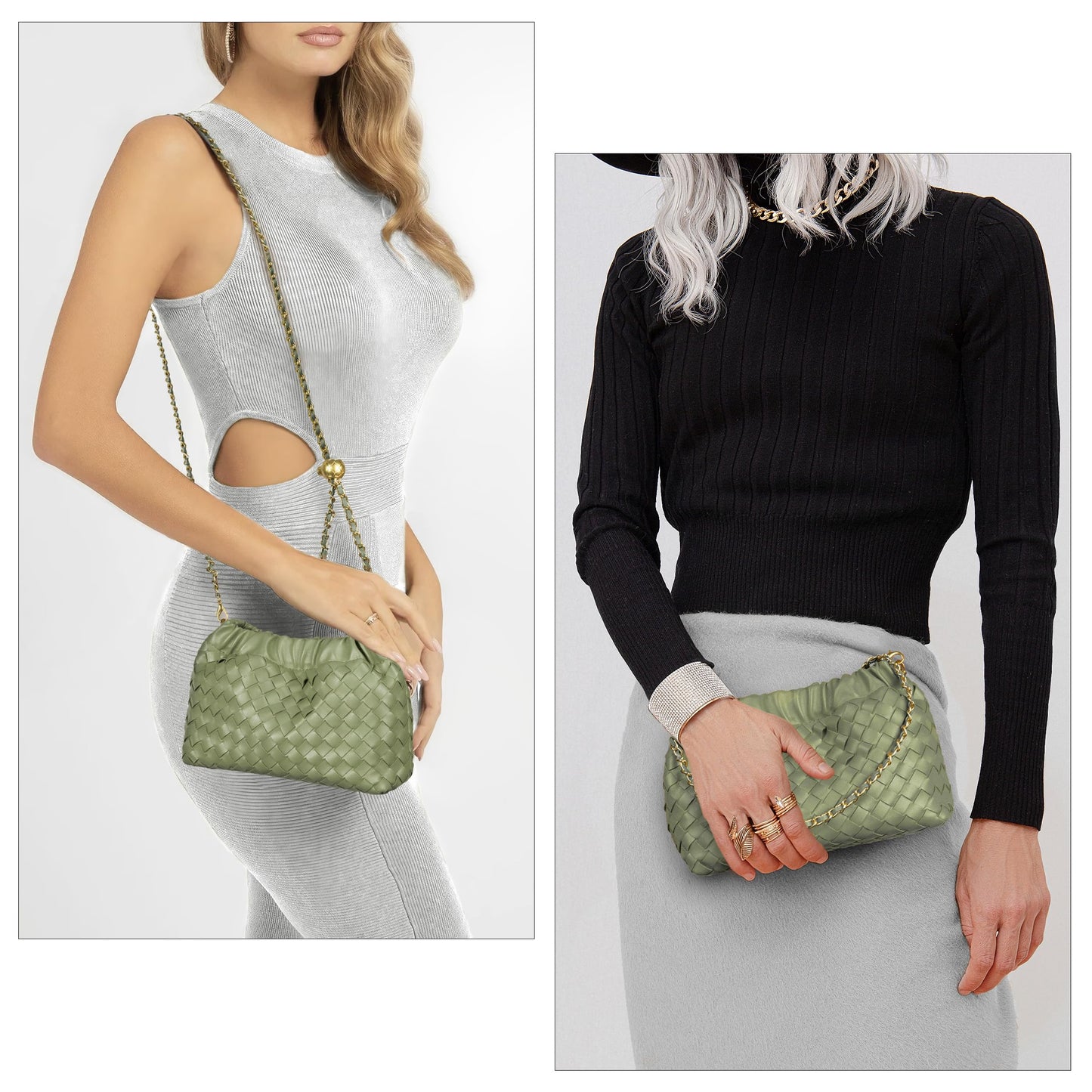 Small Crossbody Bag For Women Trendy.Dumpling Bag Clutch Purse For Women Evening Bag Cloud Purse Vegan Leather Hobo Bag