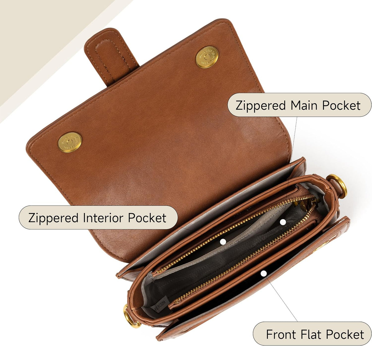Joryin Crossbody Bag for Women. Top Handle Bag Small Purse Shoulder Handbag
