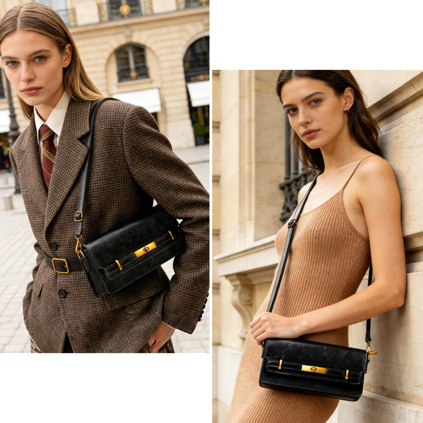Joryin Shoulder Bag Flap Crossbody Bag for Women Small Purses Clutch Handbag Underarm Bag Tote Bag