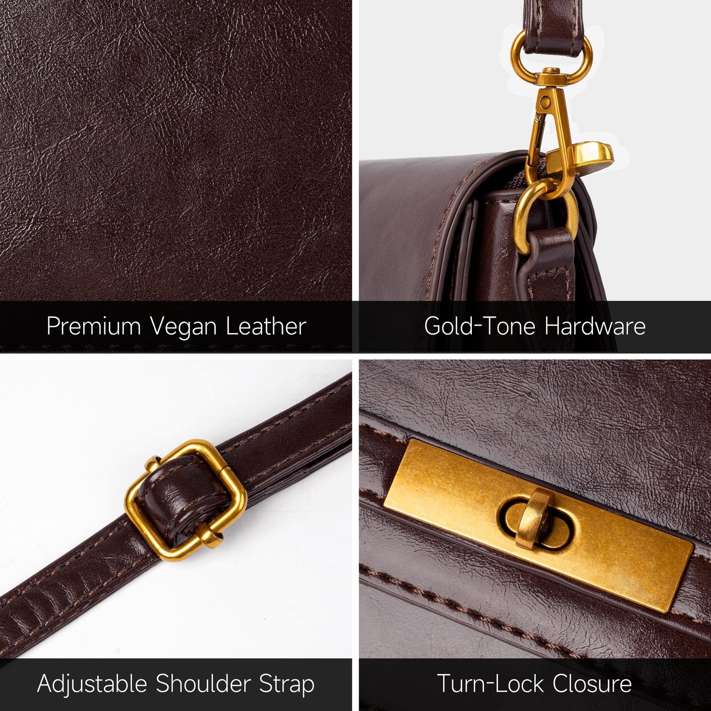 Joryin Shoulder Bag Flap Crossbody Bag for Women Small Purses Clutch Handbag Underarm Bag Tote Bag