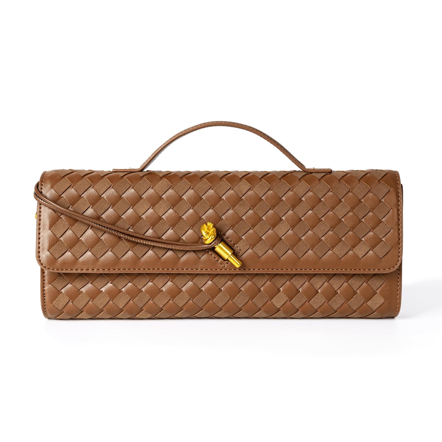 Joryin Woven Purse for Women Evening Clutch Woven Leather & Suede Handbags Crossbody Bag Suede Purse Formal Evening Bag