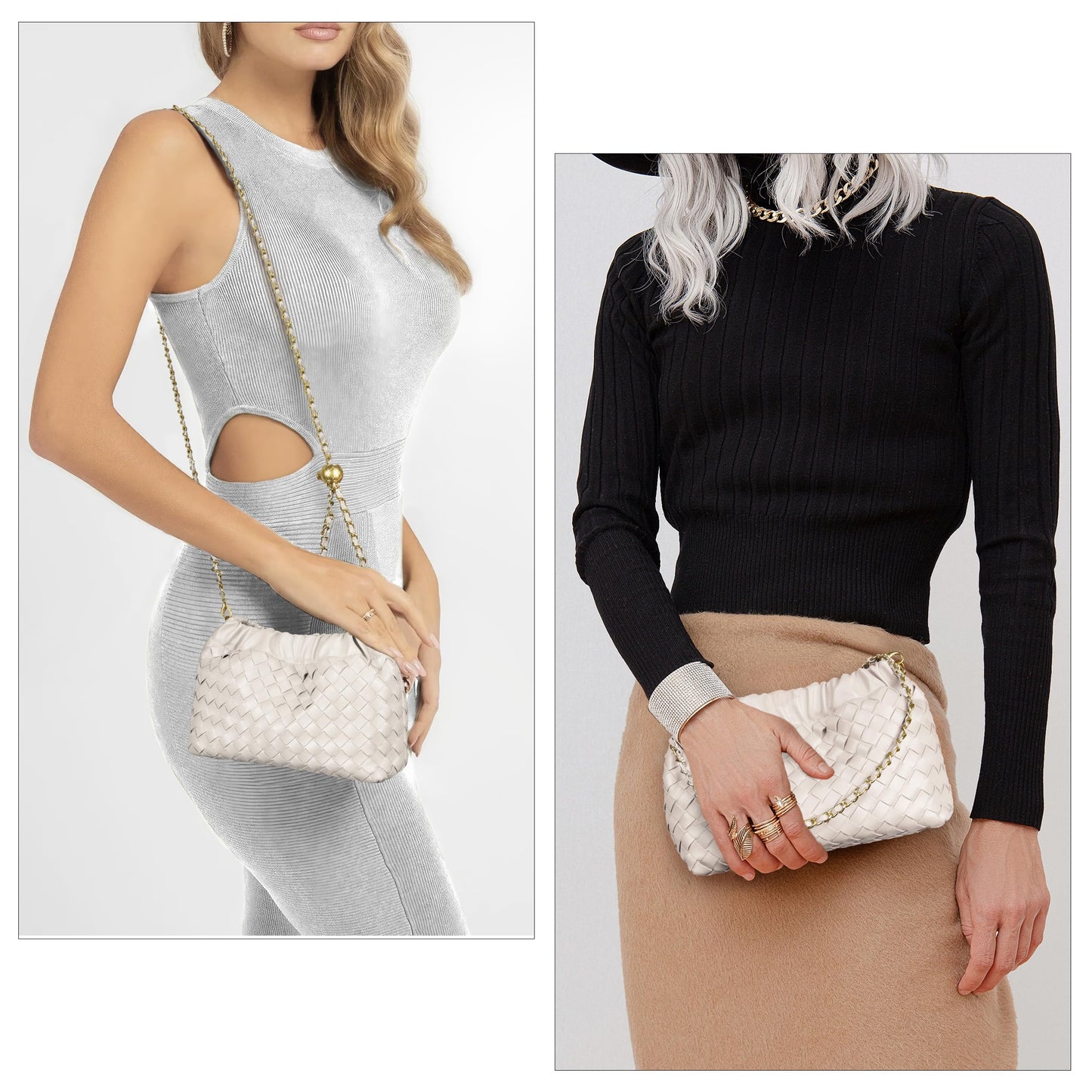 Small Crossbody Bag For Women Trendy.Dumpling Bag Clutch Purse For Women Evening Bag Cloud Purse Vegan Leather Hobo Bag