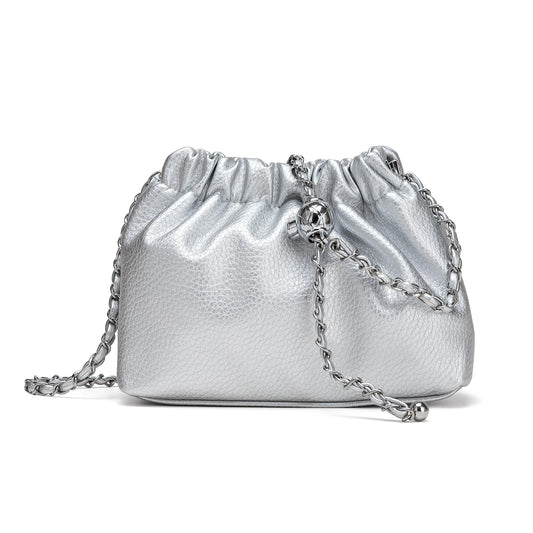 Joryin Trendy Dumpling Women's Crossbody Bag - Evening Clutch Vegan & Genuine Leather Hobo Cloud Purse