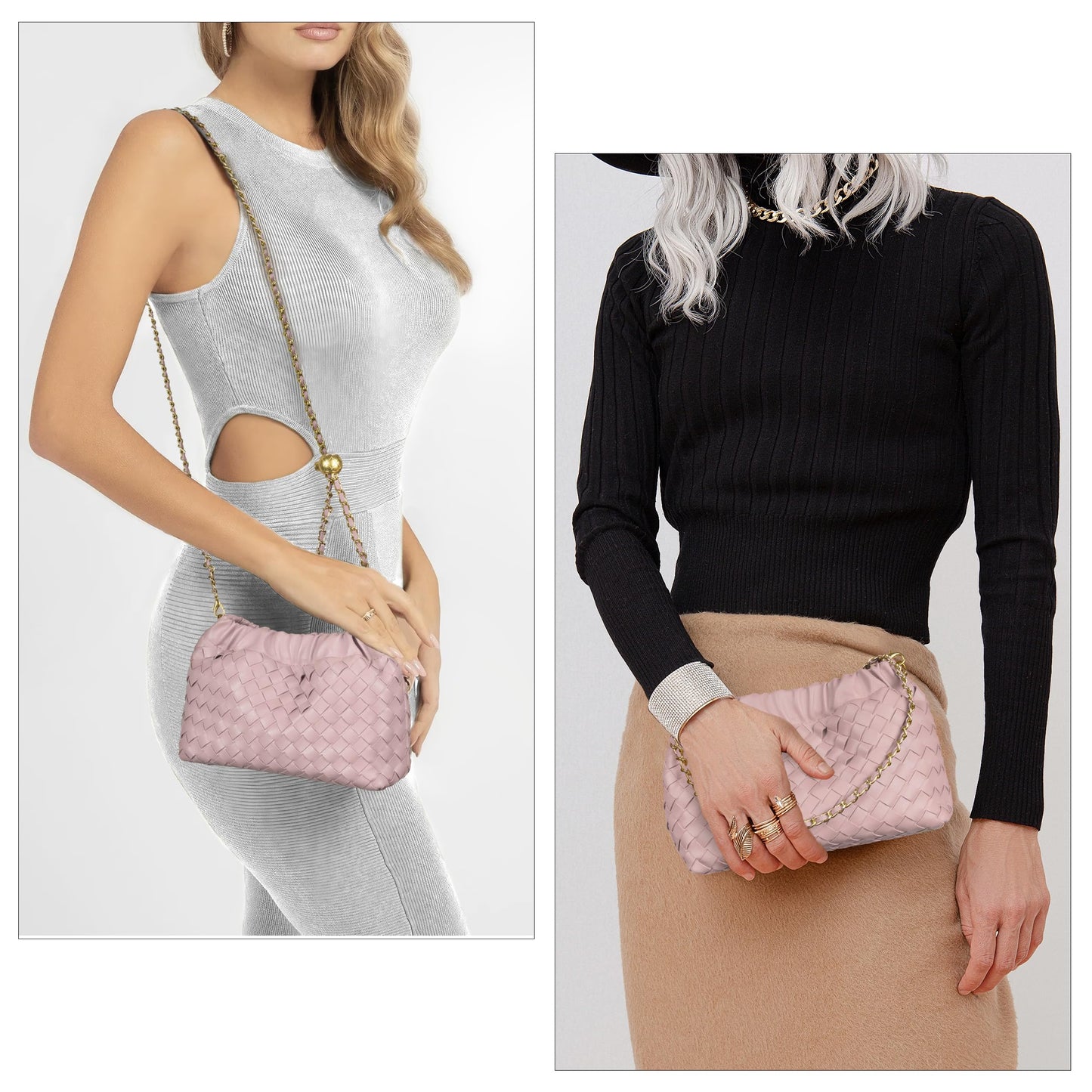 Small Crossbody Bag For Women Trendy.Dumpling Bag Clutch Purse For Women Evening Bag Cloud Purse Vegan Leather Hobo Bag