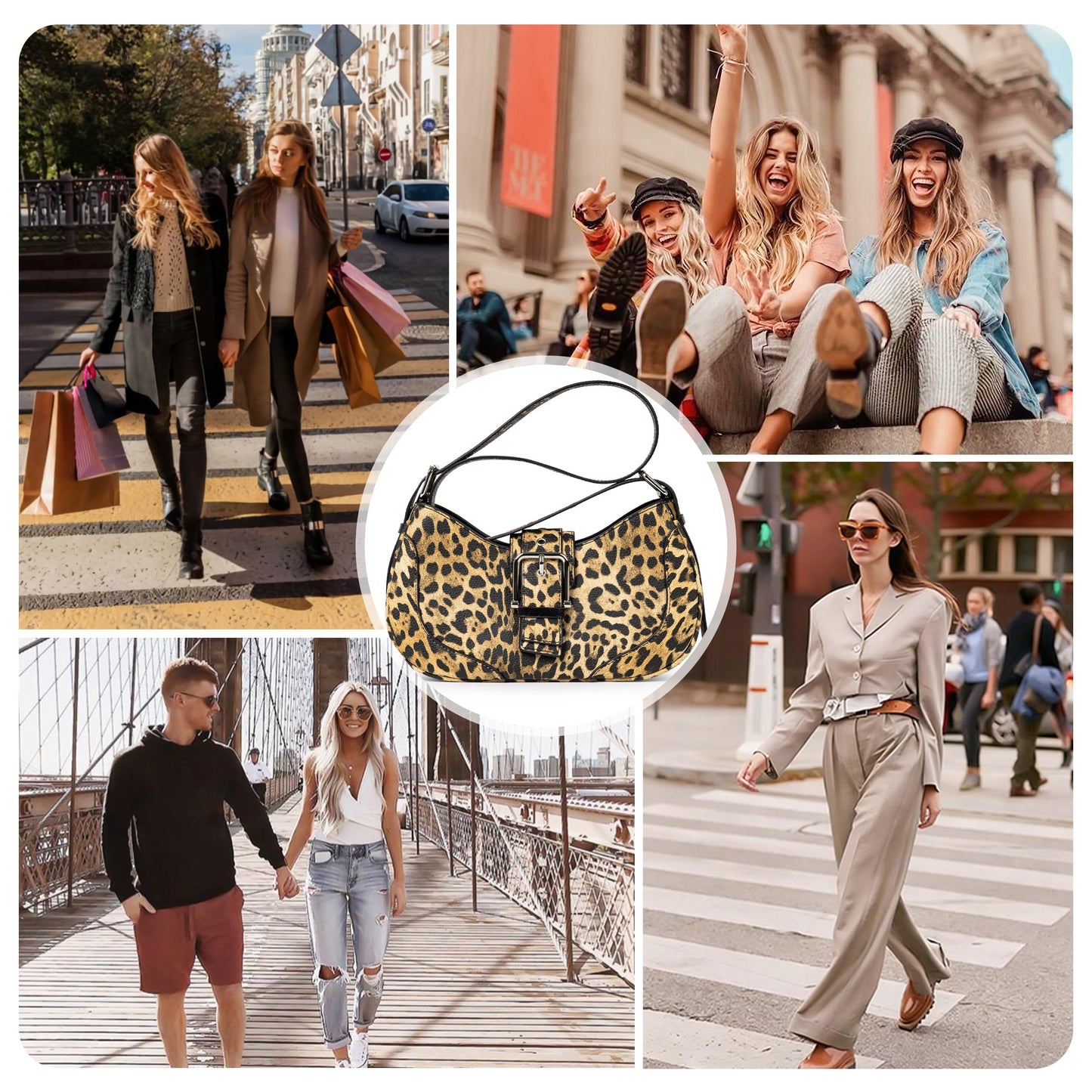 Joryin Y2K Purse Vintage Shoulder Bag Crossbody Bag for Women Hobo Crescent Handbag Retro Underarm Bag