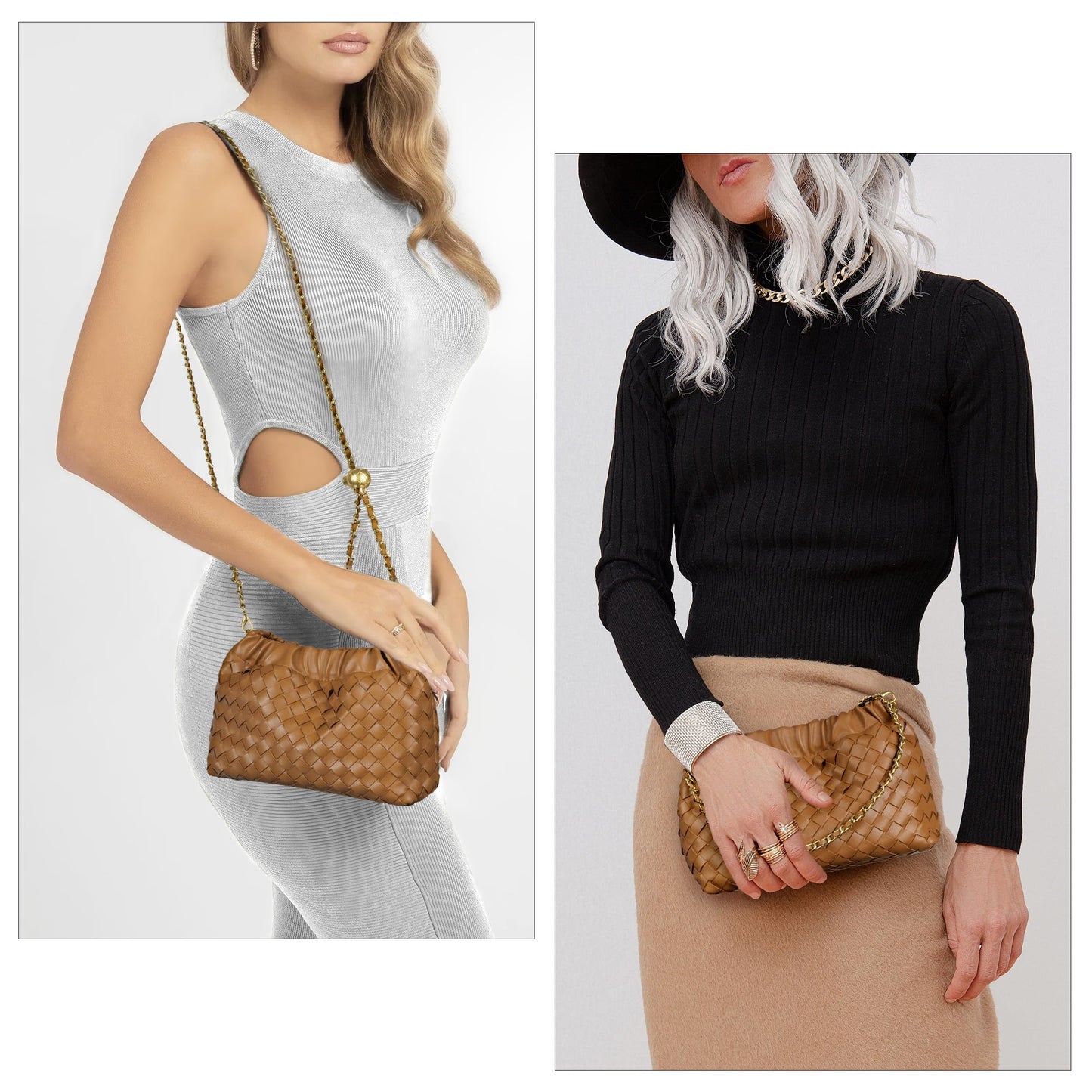 Small Crossbody Bag For Women Trendy.Dumpling Bag Clutch Purse For Women Evening Bag Cloud Purse Vegan Leather Hobo Bag