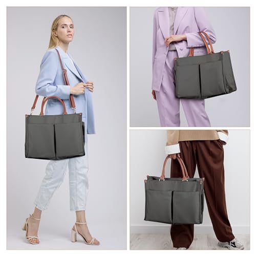 Joryin Women's Laptop Tote Bag for Work, Nylon Tote Bags for Women, Nurses, Teachers, Students
