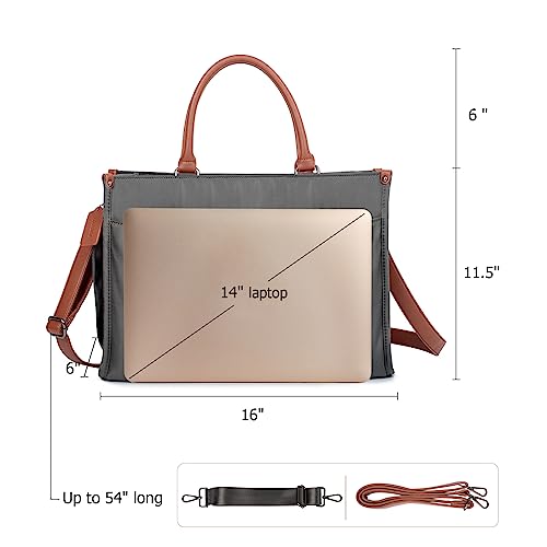 Joryin Women's Laptop Tote Bag for Work, Nylon Tote Bags for Women, Nurses, Teachers, Students
