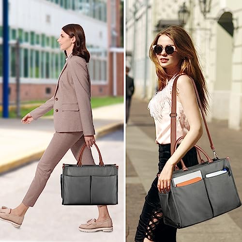 Joryin Women's Laptop Tote Bag for Work, Nylon Tote Bags for Women, Nurses, Teachers, Students